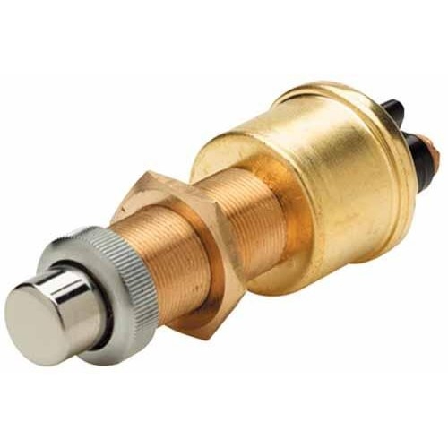 Interrupteur à bouton-poussoir SPST Mom MET SCR 35A