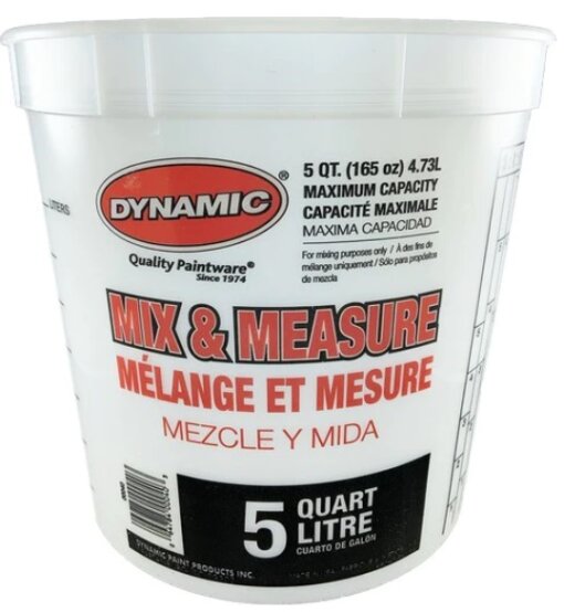 Seau de peinture, plastique 5 pintes/4,730 litres