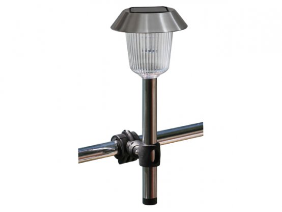 Éclairage ferroviaire, 4 LED, allumage/extinction automatique, alimentation solaire