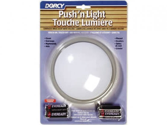 Plafonnier à 6 LED avec 4 piles AA, allumage/extinction par simple pression