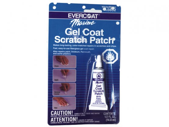 Patch anti-rayures en gel-coat, tube de 28 g (1 oz) - Blanc