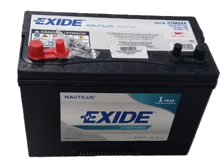 Batterie de démarrage humide 12 V MCA : 1000 Sz : 27 Ex