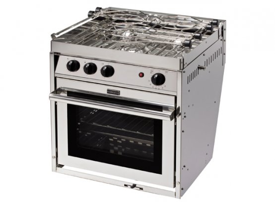 Cuisinière, four thermique à 3 brûleurs avec gril au propane