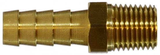 Raccord cannelé pour tuyau, tuyau : 3/4" ; tuyau : 1/2 Mpt conique ;