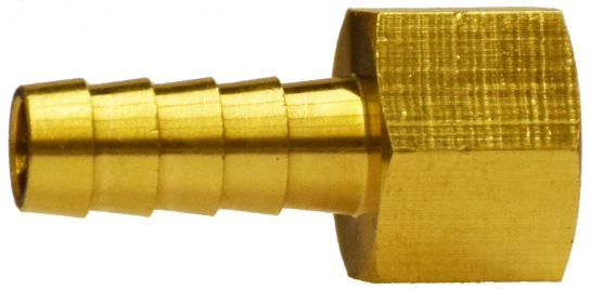 Raccord cannelé pivotant pour tuyau d'arrosage : 3/8" ; diamètre du tuyau : 1/2".