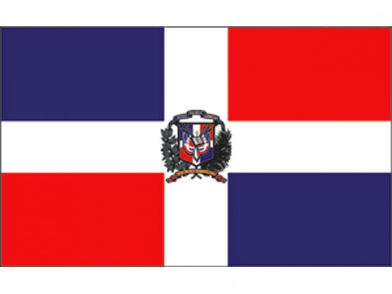 Drapeau de la République dominicaine 20 x 30 cm
