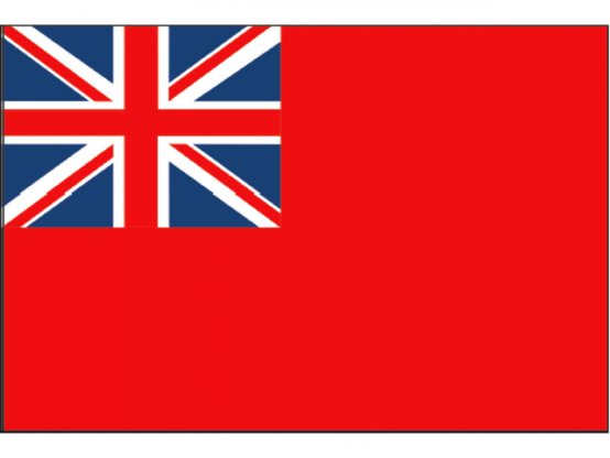 Drapeau britannique, pavillon rouge 50 x 75 cm