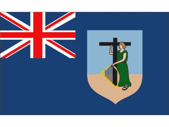 Drapeau de Montserrat 20 x 30 cm