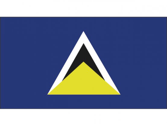Drapeau de Sainte-Lucie 20 x 30 cm