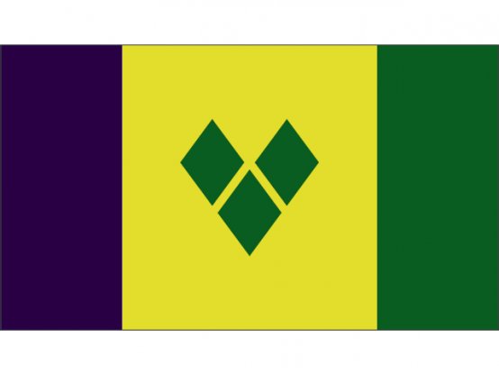 Drapeau de Saint-Vincent en nylon 90 x 150 cm