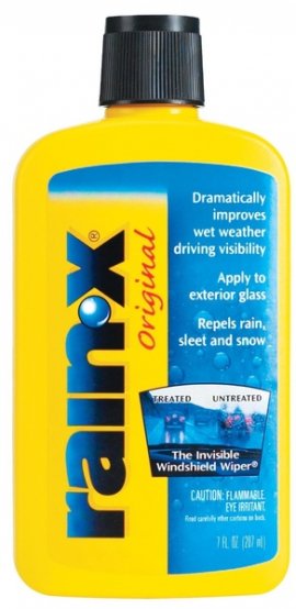 Traitement hydrofuge pour verre Rain X