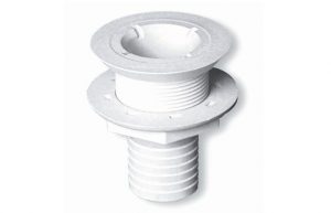 Passe-coque, raccord cannelé pour tuyau, tête affleurante 1-1/2" Mrln CF254