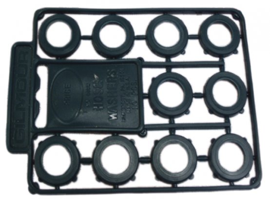 Rondelles de tuyau, vinyle, paquet de 10