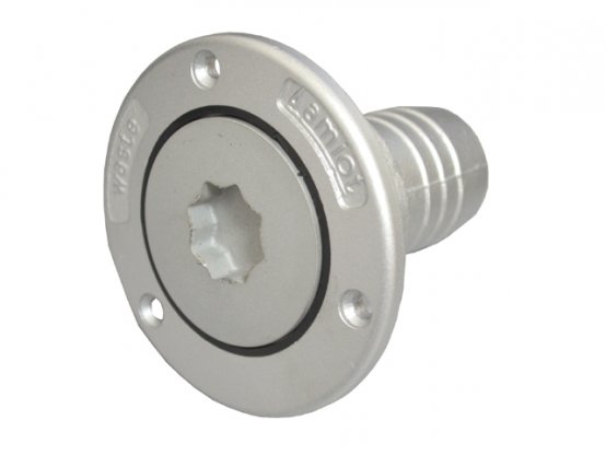 Remplissage du pont, tuyau d'évacuation en aluminium Ø : 38 mm, bouchon : Winch-Sokt