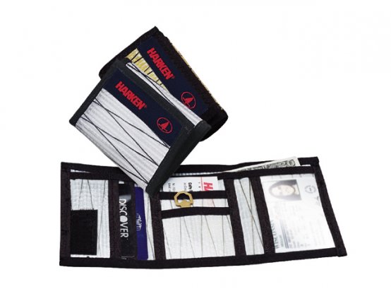 Portefeuille en toile blanche