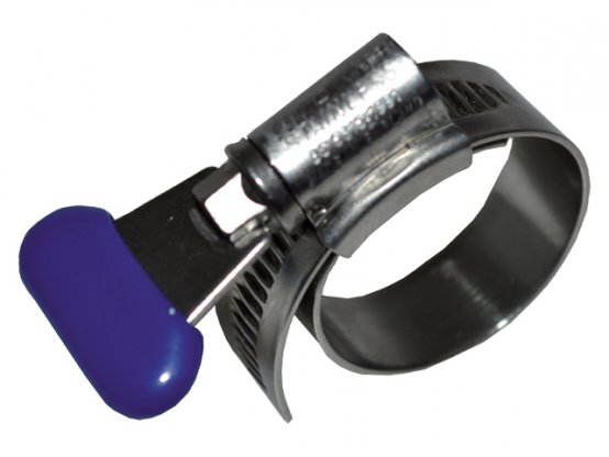 Collier de serrage, vis à ailettes SS 30 mm