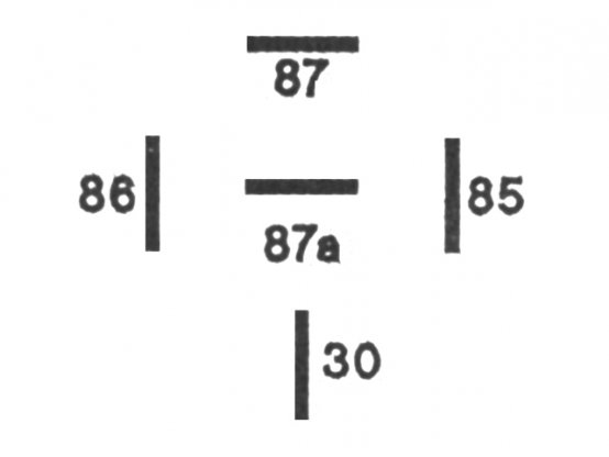 Relais, 5 broches 24V 20A Cfg "B"
