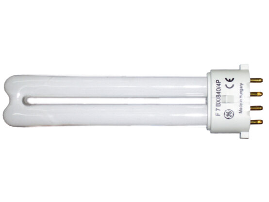 Ampoule, tube fluorescent double 7W Pl 4 broches 2G7 4.