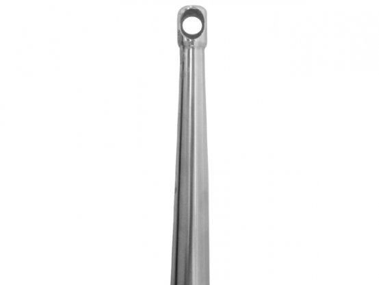 Poteau en acier inoxydable, longueur : 610 mm, avec 2 orifices pour ligne de vie Beneteau.