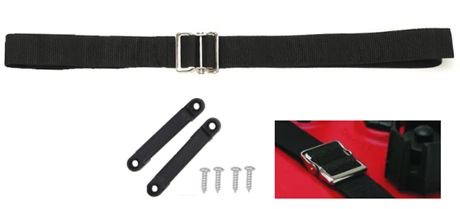 Sangle d'arrimage avec boucle en acier inoxydable : 1,5 po x 6 pi pour réservoir