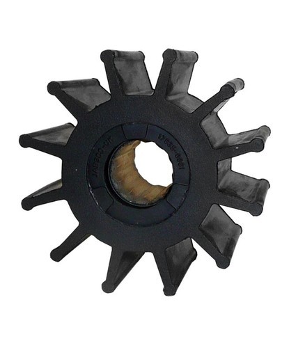 Turbine en nitrile, 12 pales, Ø 2,25, largeur 1,25″, entraînement 5/8″ n° 7