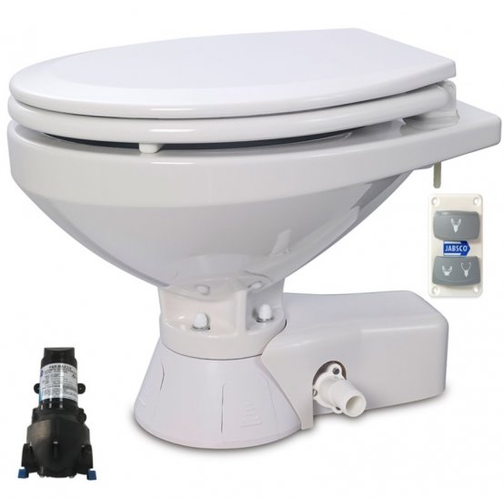 Toilettes électriques 12 V, cuvette compacte avec chasse d'eau silencieuse ParMax4