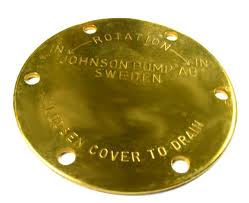 Plaque de recouvrement d'extrémité, ronde à 6 vis, cercle de 65 mm F4/F5b