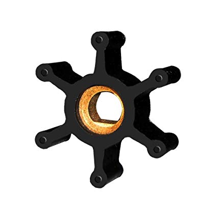 Turbine en nitrile 6Bld Ø1,38″ Ld:1/2″ Entraînement plat #F2