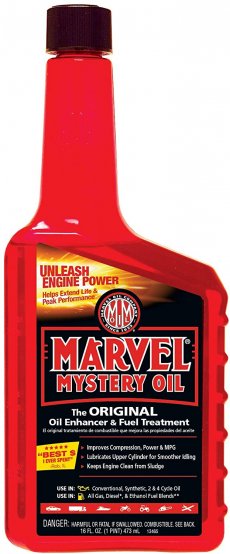 Additif pour carburant, huile mystère Marvel (pinte)