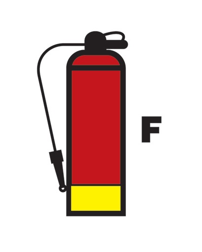 Extincteur à mousse Sigh 15 x 15, vinyle auto-adhésif photoluminescent