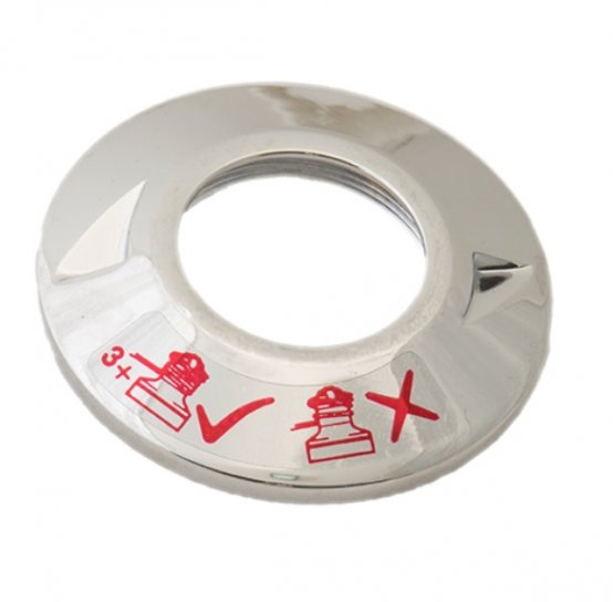 Kit capuchon supérieur et joint torique, pour 28 à 54ST chromé