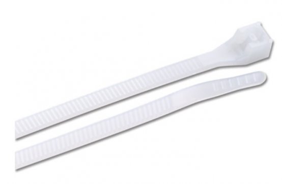 Attache-câble, 8 po, couleur naturelle, paquet de 25