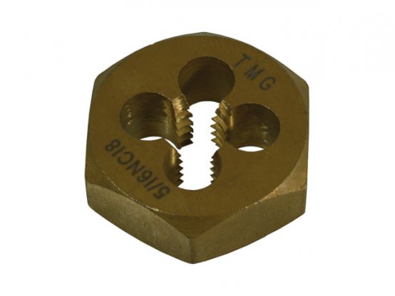 Filière hexagonale à filetage impérial grossier 5/16-18