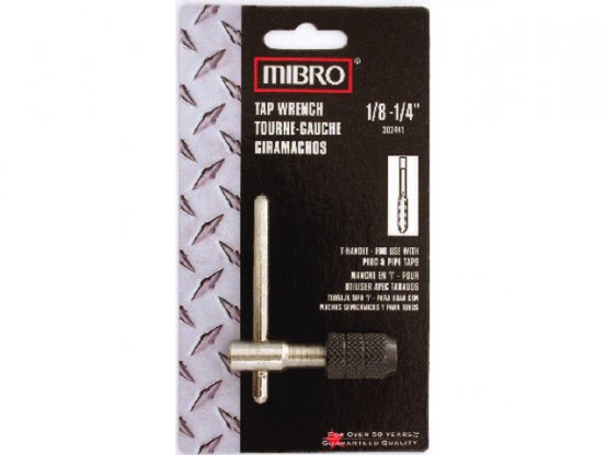 Clé à tarauder, poignée en T 1/8 à 1/4"