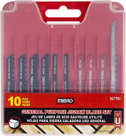 jeu de lames de scie sauteuse à usage général