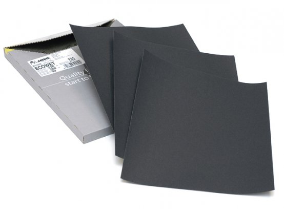 Feuille abrasive, 9 x 11 po, imperméable, G:80