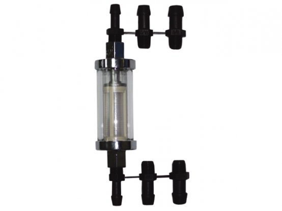 Ensemble filtre à carburant en ligne avec vue sur l'extérieur et 3 tailles