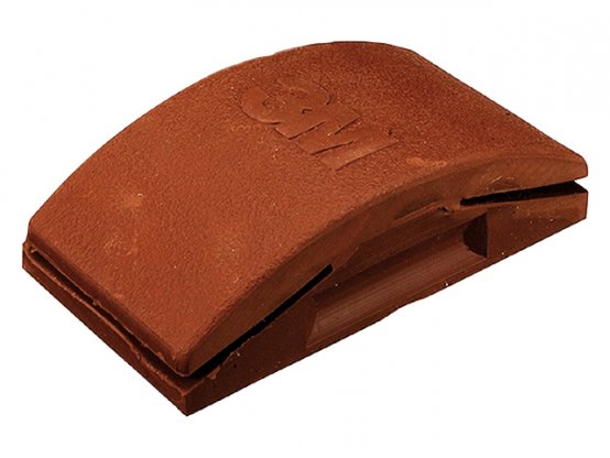 HandBlock, caoutchouc rouge souple 2-3/4"