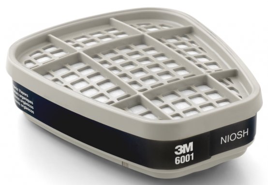 Cartouche filtrante pour vapeurs organiques/gaz acides