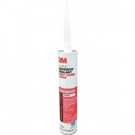 Mastic d'étanchéité, blanc à prise rapide 5200, 283 ml/cart