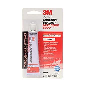5200 Adhésif/mastic polyuréthane à prise rapide, blanc, 1 oz.