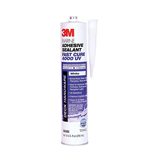 Mastic d'étanchéité, polymérisation rapide UV 4000, blanc 283 ml/cart