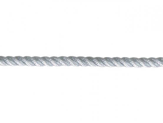 Corde torsadée en nylon blanc 18 mm, charge de rupture 6900 kg par pied