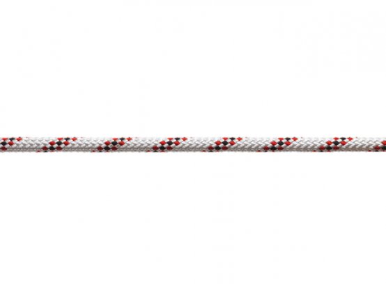 Ligne tressée M, polyester 6 mm rouge-flk