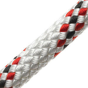 Ligne tressée M, polyester 10 mm rouge-Flk F