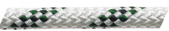 Ligne tressée M, polyester 12 mm vert-flk