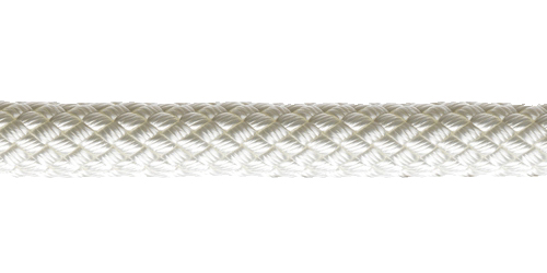 Ligne tressée M, polyester 6 mm blanc