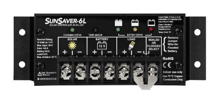 Contrôleur solaire Sunsaver 6A 12V