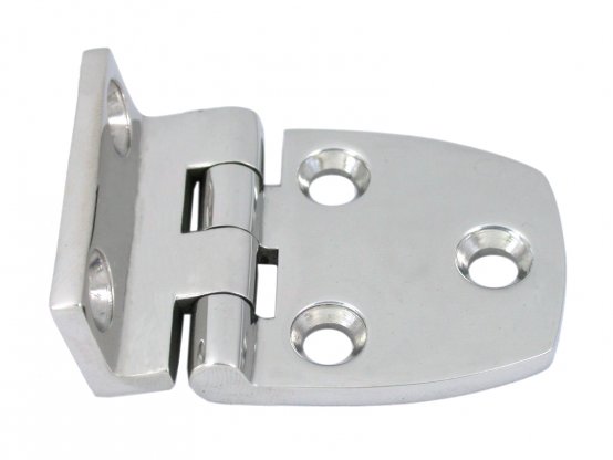 Charnière décalée SS L:37,5 Largeur ouverte:53 mm 5 trous
