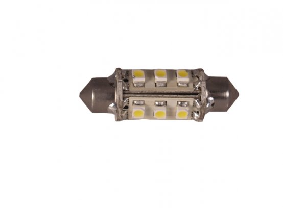 Ampoule LED, Festoon37 12 LED 10-30 V WW 10 W 100 lumens